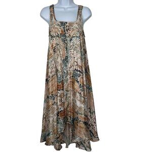 Love Kyla‎ Tank Dress Size S Silk Blend Seo Iris Embroidered Hi Lo